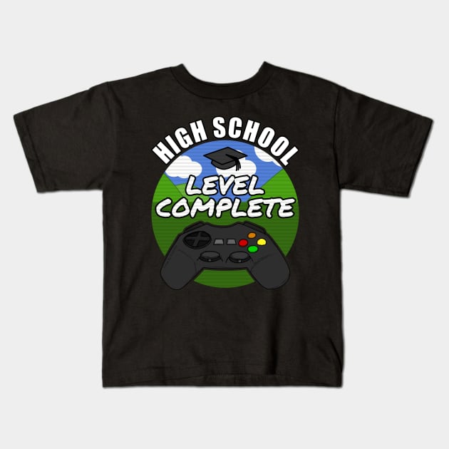 High School Level Complete Gamer Class Of 2021 Kids T-Shirt by doodlerob